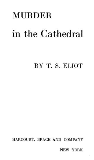 Murder In The Cathedral Book PDF Free Download