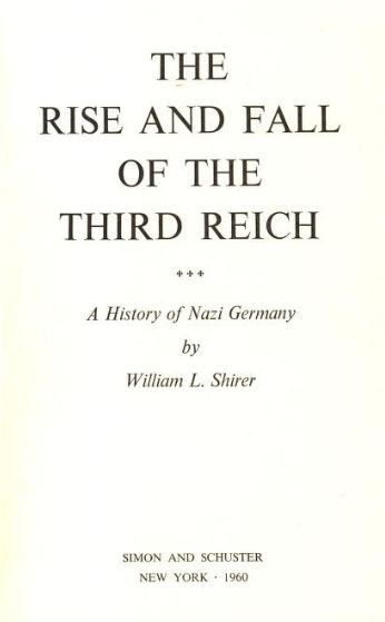 The Rise and Fall of the Third Reich Book PDF Free Download