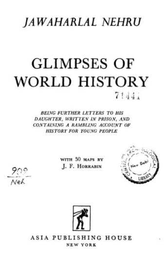 Glimpses Of World History Book PDF Free Download