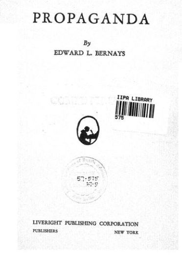 Propaganda By Edward L. Bernays Book PDF Free Download