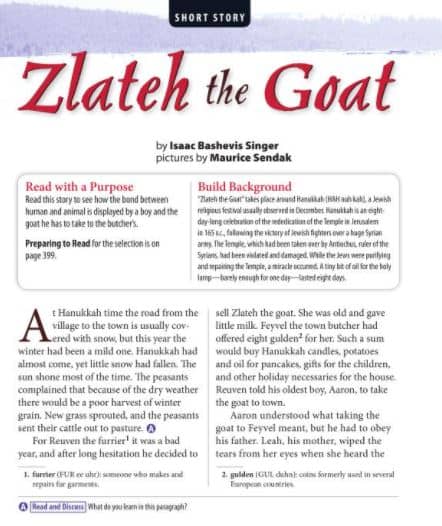 Zlateh The Goat Book PDF Free Download