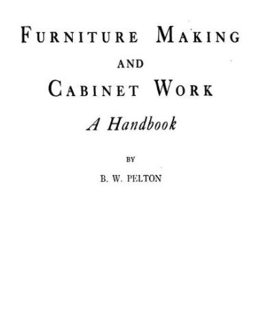 Furniture Making And Cabinet Work Book PDF Free Download