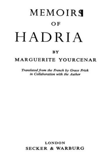 Memoirs Of Hadrian Book PDF Free Download