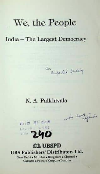 We, The People By Nani A Palkhivala Book PDF Free Download