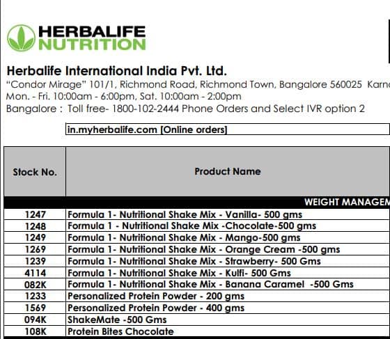 [PDF] Herbalife Products Price List 2023 PDF - Panot Book