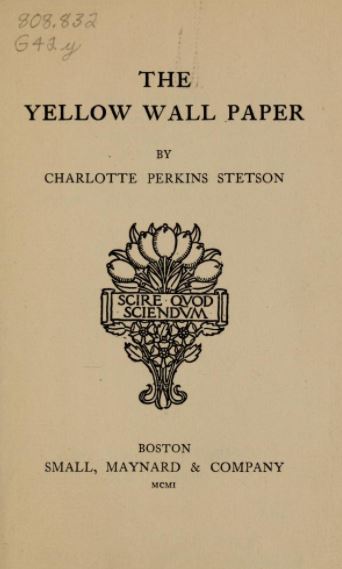 The Yellow Wallpaper PDF By Charlotte