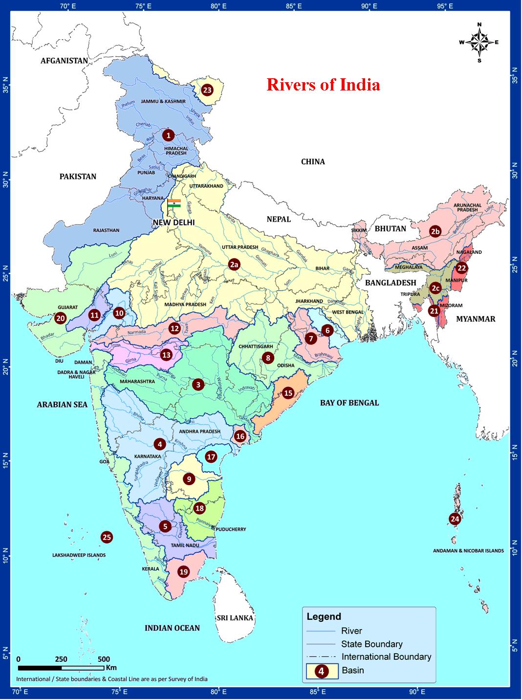 Geographical Map Of India Indian River Map Geography - vrogue.co