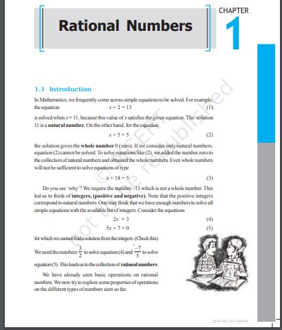 NCERT Class 8 Maths Textbook Chapter 1 With Answer PDF