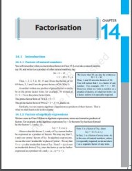 Factorisation Chapter 14 Class 8 Maths NCERT