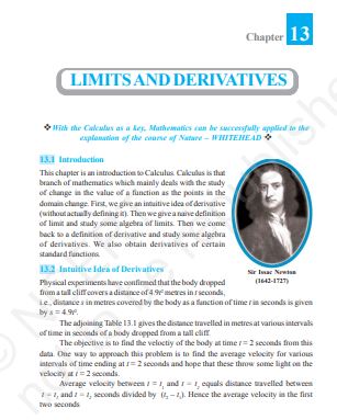 Limits and Derivatives