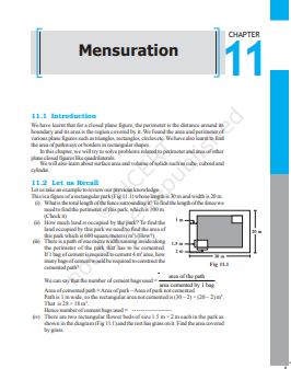 Mensuration Chapter 11 Class 8