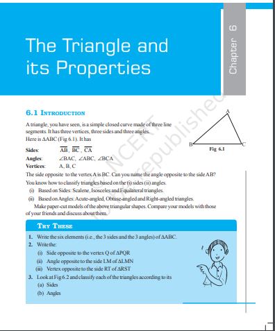 NCERT Class 7 Maths Textbook Chapter 6 With Answer PDF 