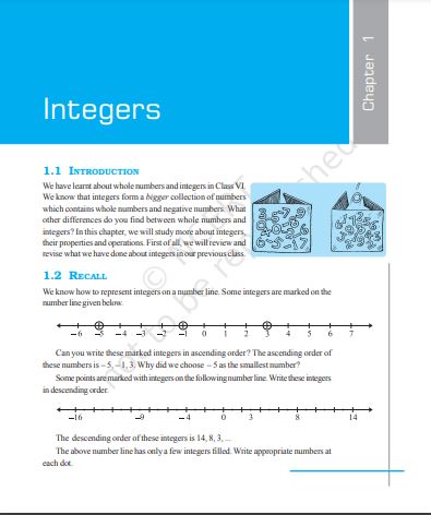 Ncert Class 7 Maths Textbook Chapter 1 & Solutions PDF