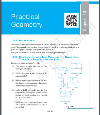 Practical Geometry Chapter 10 Class 7 Maths