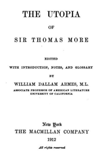 utopia thomas more 1516 pdf