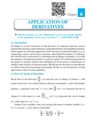 Applications of Derivatives