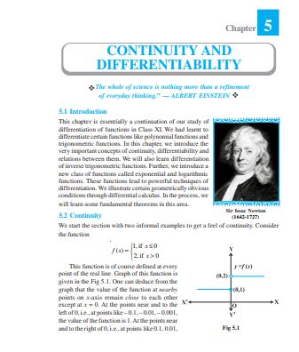  Continuity and Differentiability