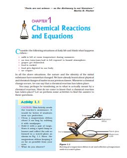 Chemical Reactions And Equations