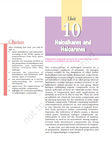 Haloalkanes and Haloarenes