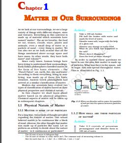 Matter in Our Surroundings