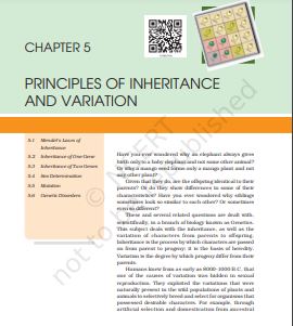 Principles of Inheritance and Variation
