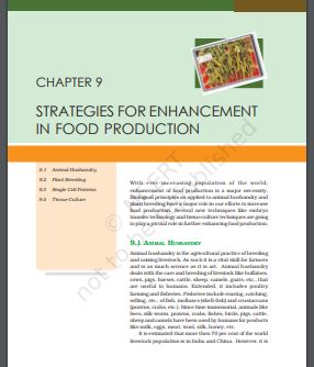 Strategies for Enhancement in Food Reproduction