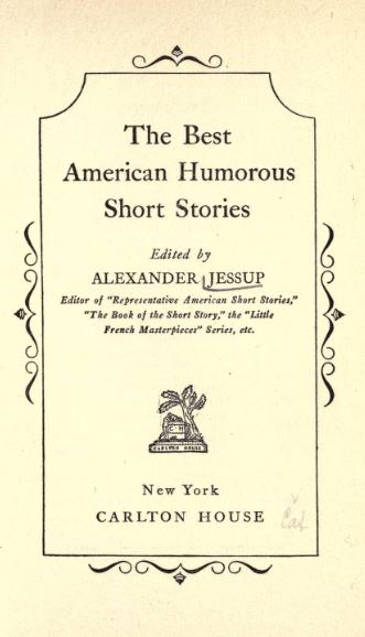 The Best American Humorous Short Stories Pdf