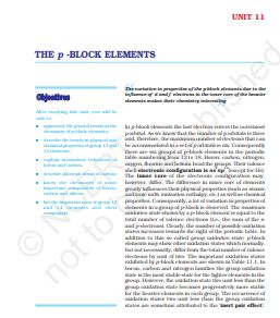 p Block Elements