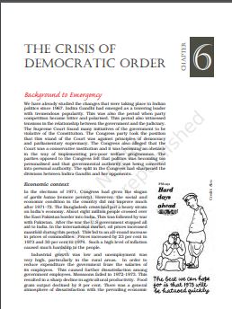 The Crisis of Democratic Order