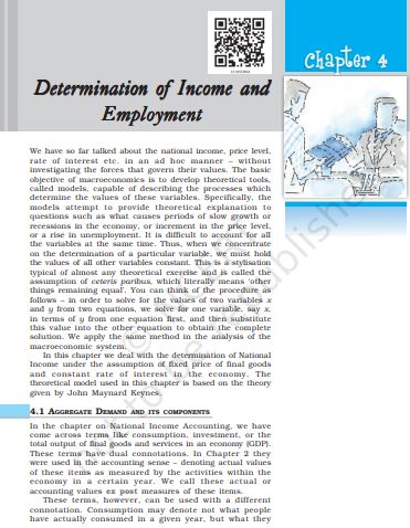 Determination Of Income And Employment