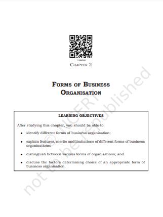 Forms of Business Organisation