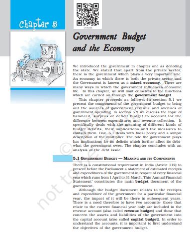 Government Budget And The Economy
