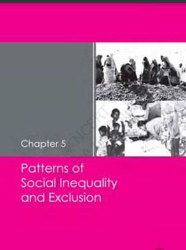 Patterns Of Social Inequality And Exclusion