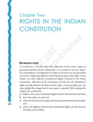 Rights In the Indian Constitution