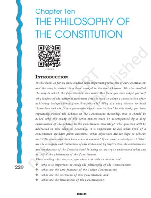The Philosophy Of The Constitution