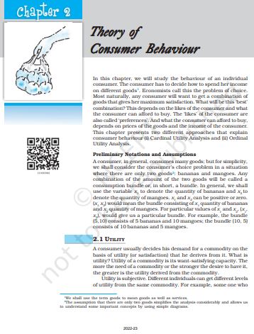 Theory Of Consumer Behaviour