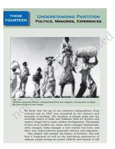 Understanding Partition Politics Memories Experiences