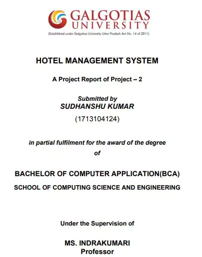 literature review for hotel management system project