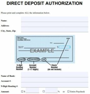 [PDF] Direct Deposit Authorization Forms PDF - Panot Book