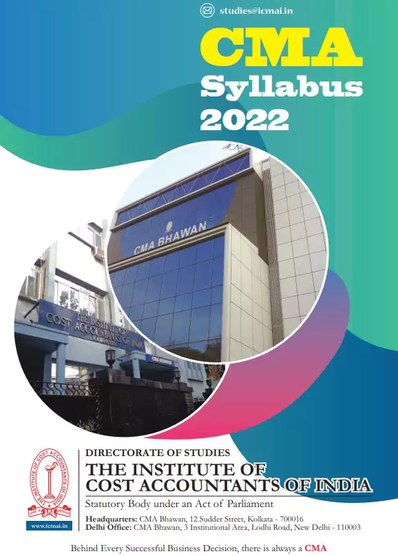 [PDF] CMA New Syllabus 2022 PDF Panot Book