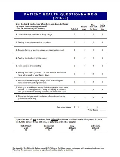  PDF The Patient Health Questionnaire 9 PHQ 9 PDF Panot Book
